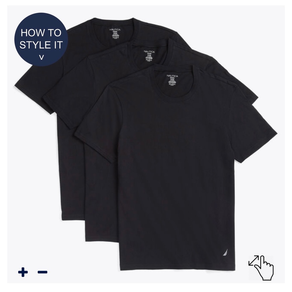 Brand new Nautica T-Shirts!! Three pack in original packing